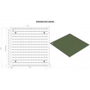 Аварийный светильник UNIVERSAL-SOFT-A 30 595x595x55 CRI80 5000 opal-sand IP20 БАП 1ч LUXR CON