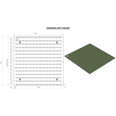 Светильник UNIVERSAL-SOFT 30 595x595x55 CRI80 5000 opal-sand Светильник UNIVERSAL-SOFT 30 595x595x55 CRI80 5000 opal-sand