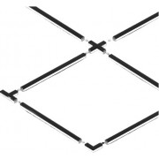 Светильник X-образный LIGHTING 1010 12/6500К 180х180х58 белый