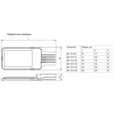 Светильник ДКУ 1013-100Д 5000К IP65 Светильник ДКУ 1013-100Д 5000К IP65
