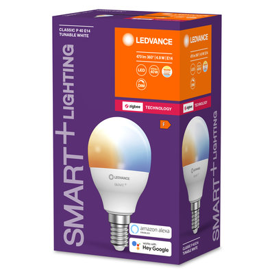 Светодиодная лампа Smart+ZB Mini bulb Tunable White 40 5W/2700-6500K E14 Светодиодная лампа Smart+ZB Mini bulb Tunable White 40 5W/2700-6500K E14