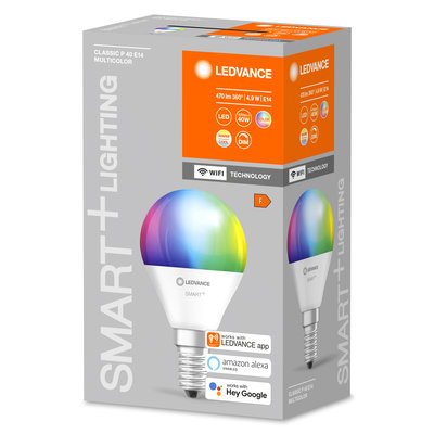 Светодиодная лампа Smart+WiFi Mini Bulb Multicolour 40 5W/2700-6500K E14 Светодиодная лампа Smart+WiFi Mini Bulb Multicolour 40 5W/2700-6500K E14