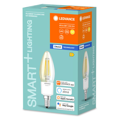 Светодиодная лампа Smart+BT Filament Classic Dimmable 40 4W/2700K E14 Светодиодная лампа Smart+BT Filament Classic Dimmable 40 4W/2700K E14
