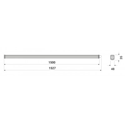 Светильник DP Eco Class Slim 36W 840 230V IP65 Светильник DP Eco Class Slim 36W 840 230V IP65
