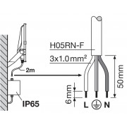 Прожектор FL PRF Asym 55x110 290W 3000K BK