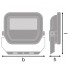 Прожектор FL PFM G3 10W/4000K SYM 100 WT Прожектор FL PFM G3 10W/4000K SYM 100 WT