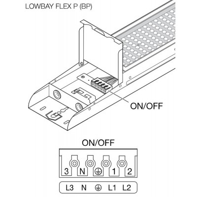 Светильник LOW BAY FLEX PRF 1500 Dali P 105W 840 N Светильник LOW BAY FLEX PRF 1500 Dali P 105W 840 N