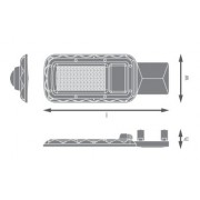 Светильник URBAN Lite M 50W 840 IP65 Gy